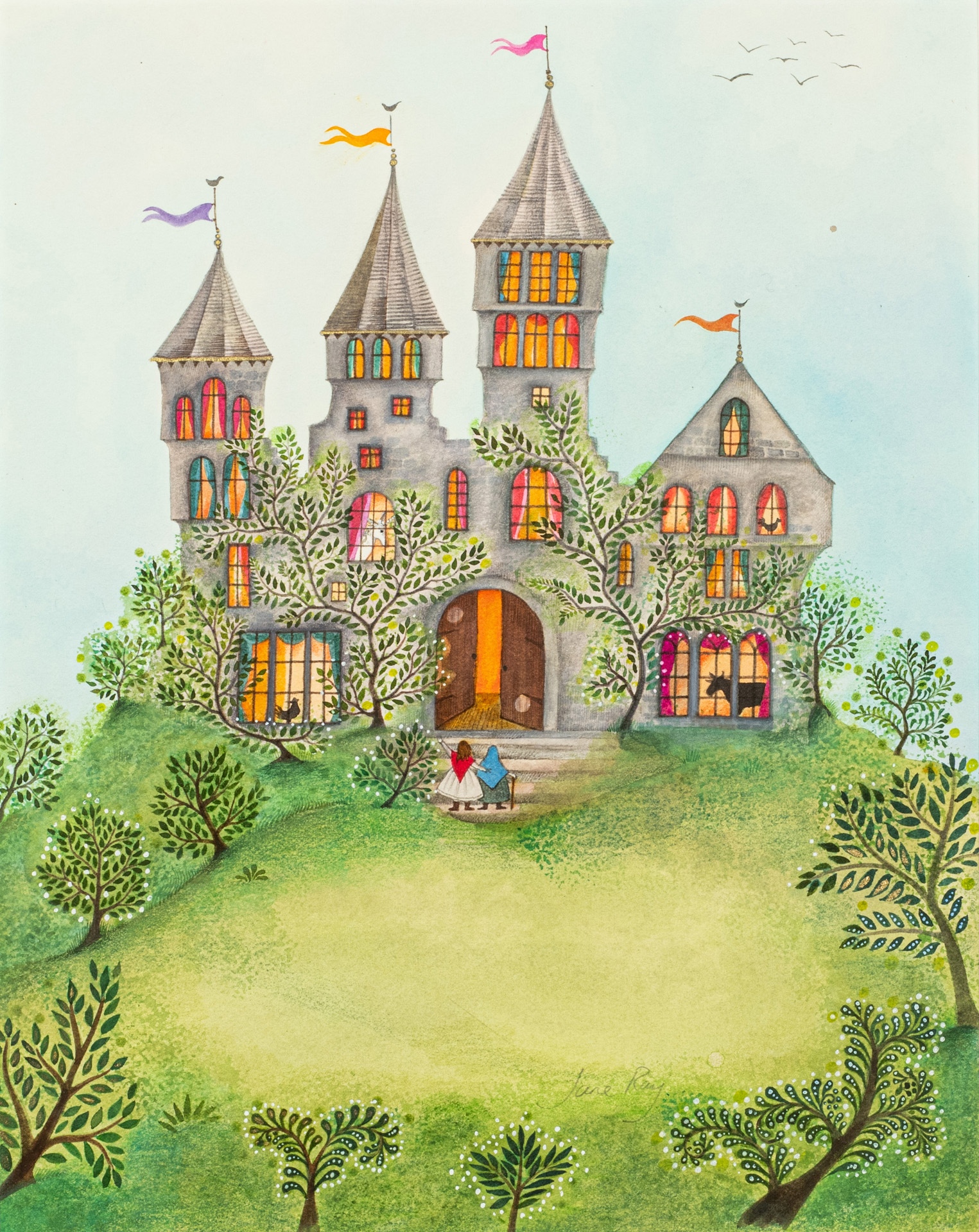 The Fairy Castle by Jane Ray, mixed media
