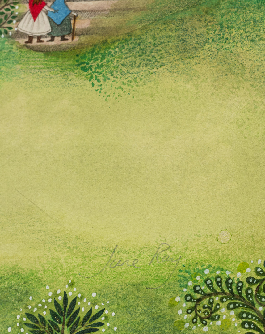 Detail 2 and signature of Jane Ray