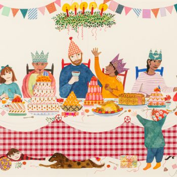 The Christmas Feast by Jane Ray, mixed media