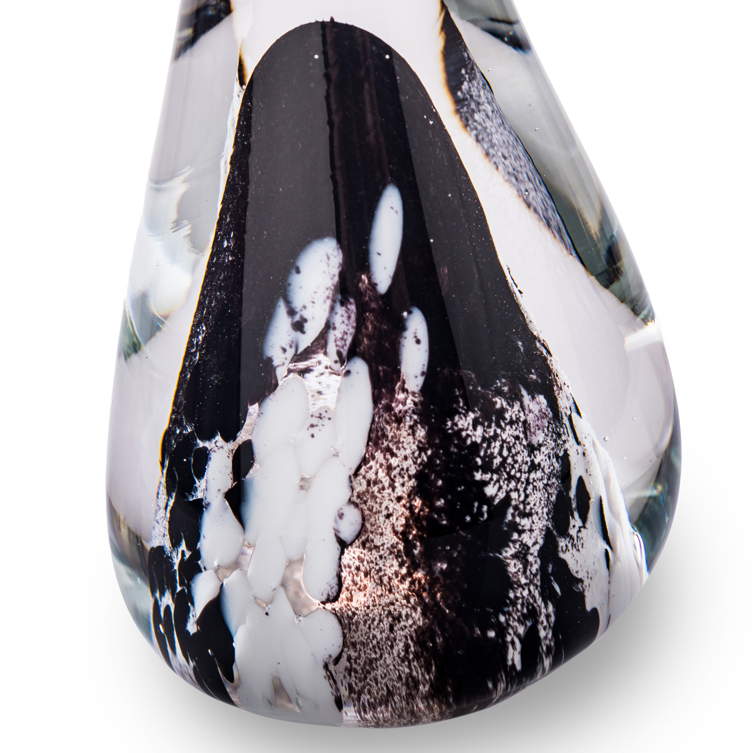 Detail of Glass Droplet in Black by Elin Isaksson