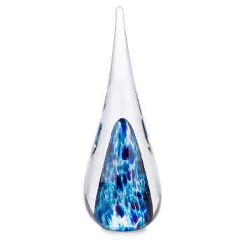 Blue mix glass droplet by Elin Isaksson, Glass
