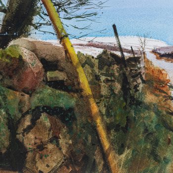 Approaching Ingleborough and the Snow by Paul Talbot-Greaves, watercolour