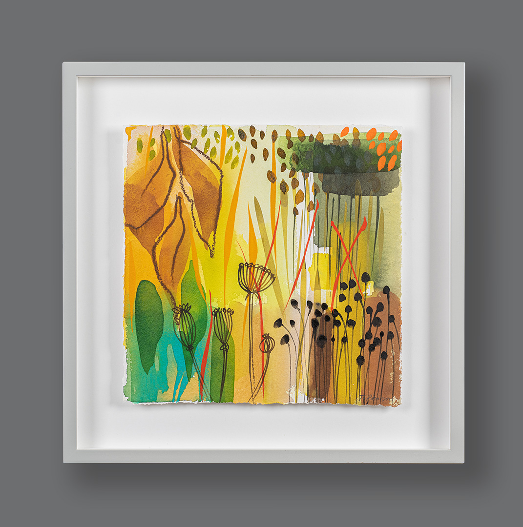 Golden Fennel Seedhead Garden by Tessa Pearson, framed Golden Fennel Seedhead Garden by Tessa Pearson, framed