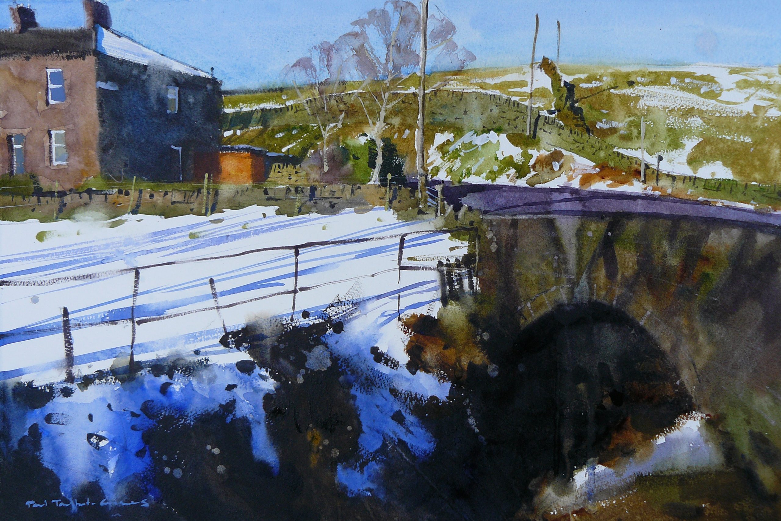 The Orange Shed, painting by Paul Talbot Greaves