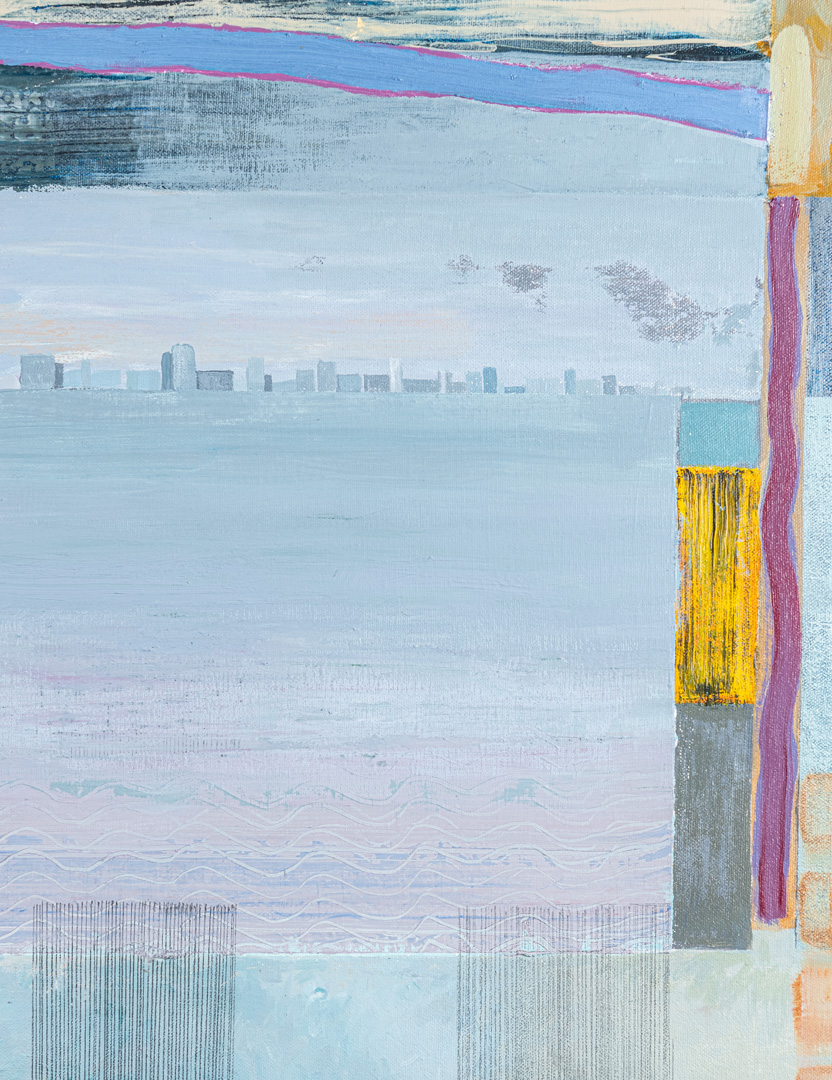 Detail of Across the Bay, original oil painting on canvas by Rob Moore Detail of Across the Bay, original oil painting on canvas by Rob Moore