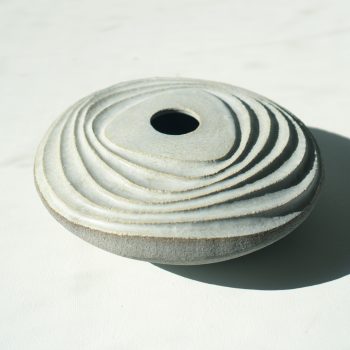 Ripple Effect Shallow Disc Vessel by Michele Bianco