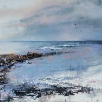 Changing Light, original mixed media painting on paper by Pascale Rentsch