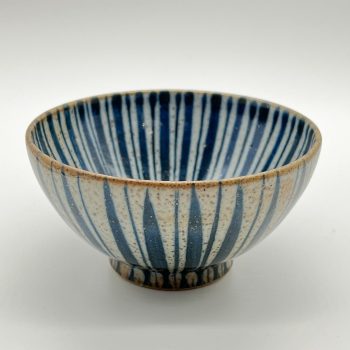 Olive Bowl - Pinstripe by Selborne Pottery