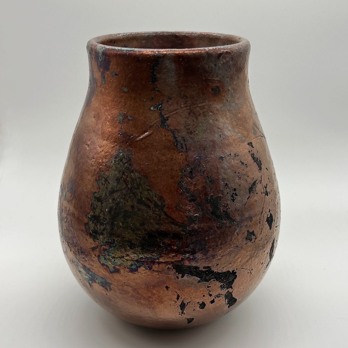 Raku Vase 4 by Illyria Pottery.