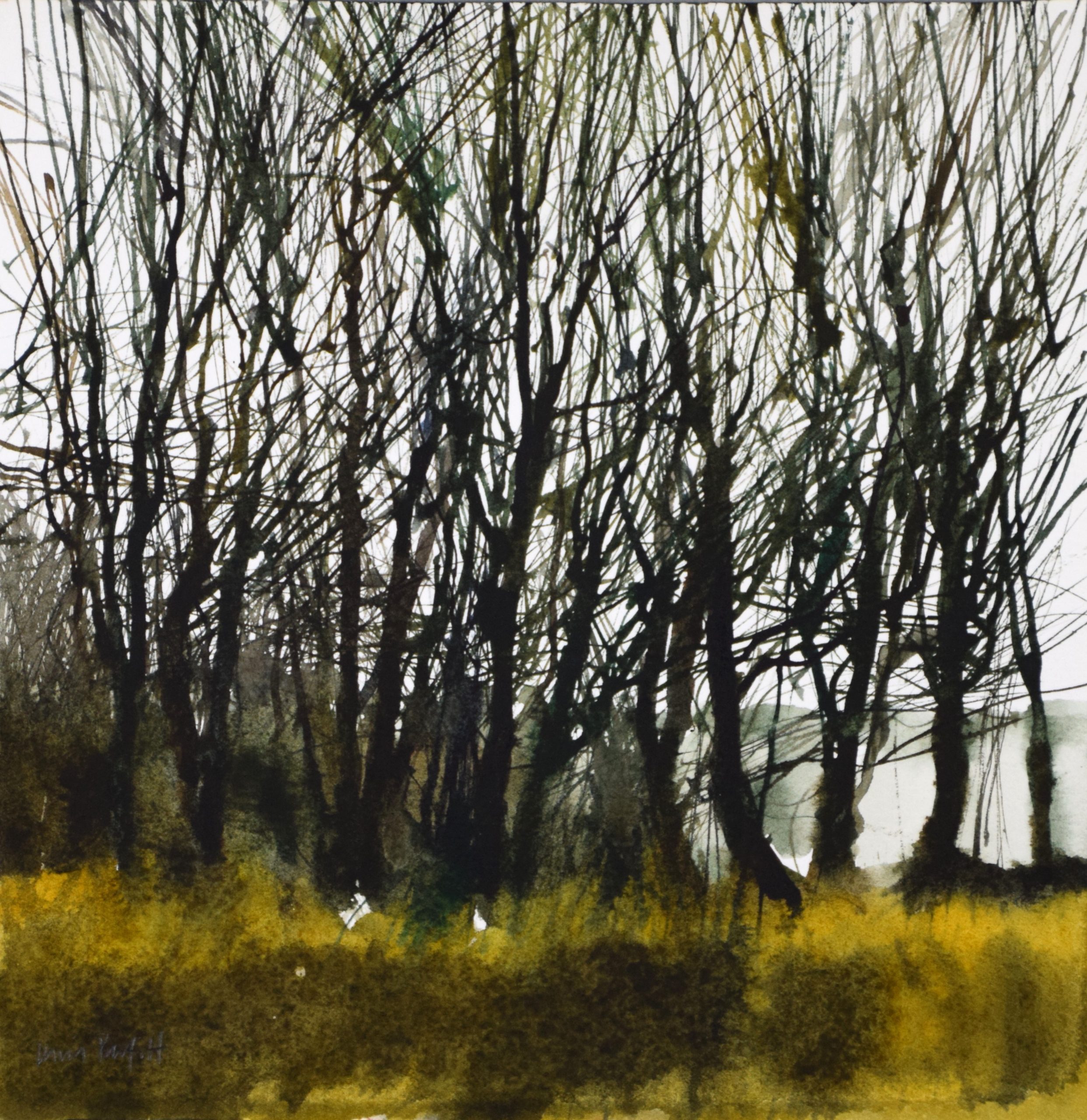 Winter Browns, watercolour on paper by David A Parfitt RI Winter Browns, watercolour on paper by David A Parfitt RI