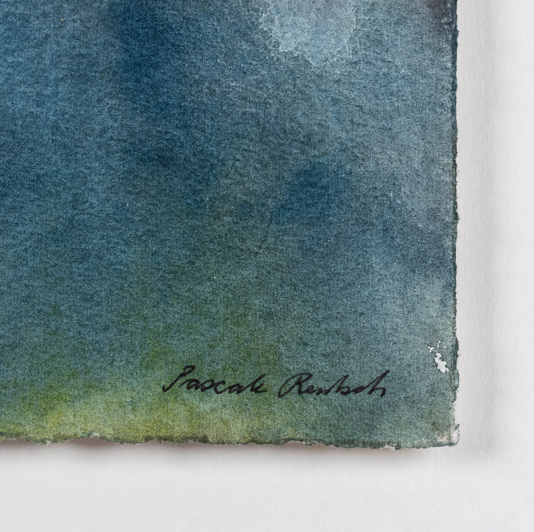 Signed detail of The Light in the Dark by Pascale Rentsch RSW