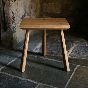 Oak Three Legged Stool by John Crossley