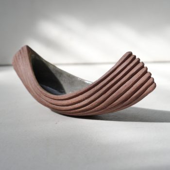 Medium Drift Vessel - Dark Red Stoneware by Michele Bianco