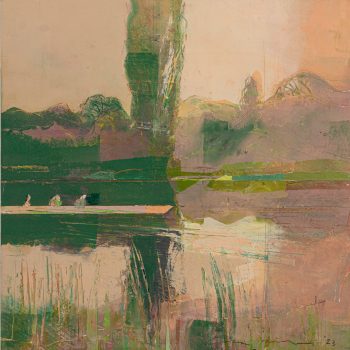 Rowers, original painting by Colin Black