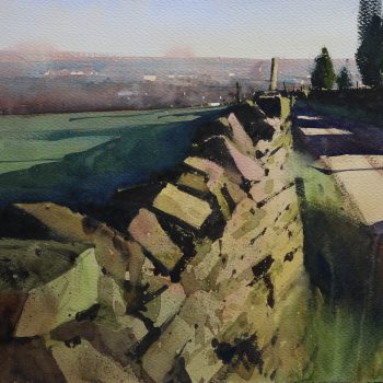 Back Home Before Sun Down, original painting by Paul Talbot-Greaves RI