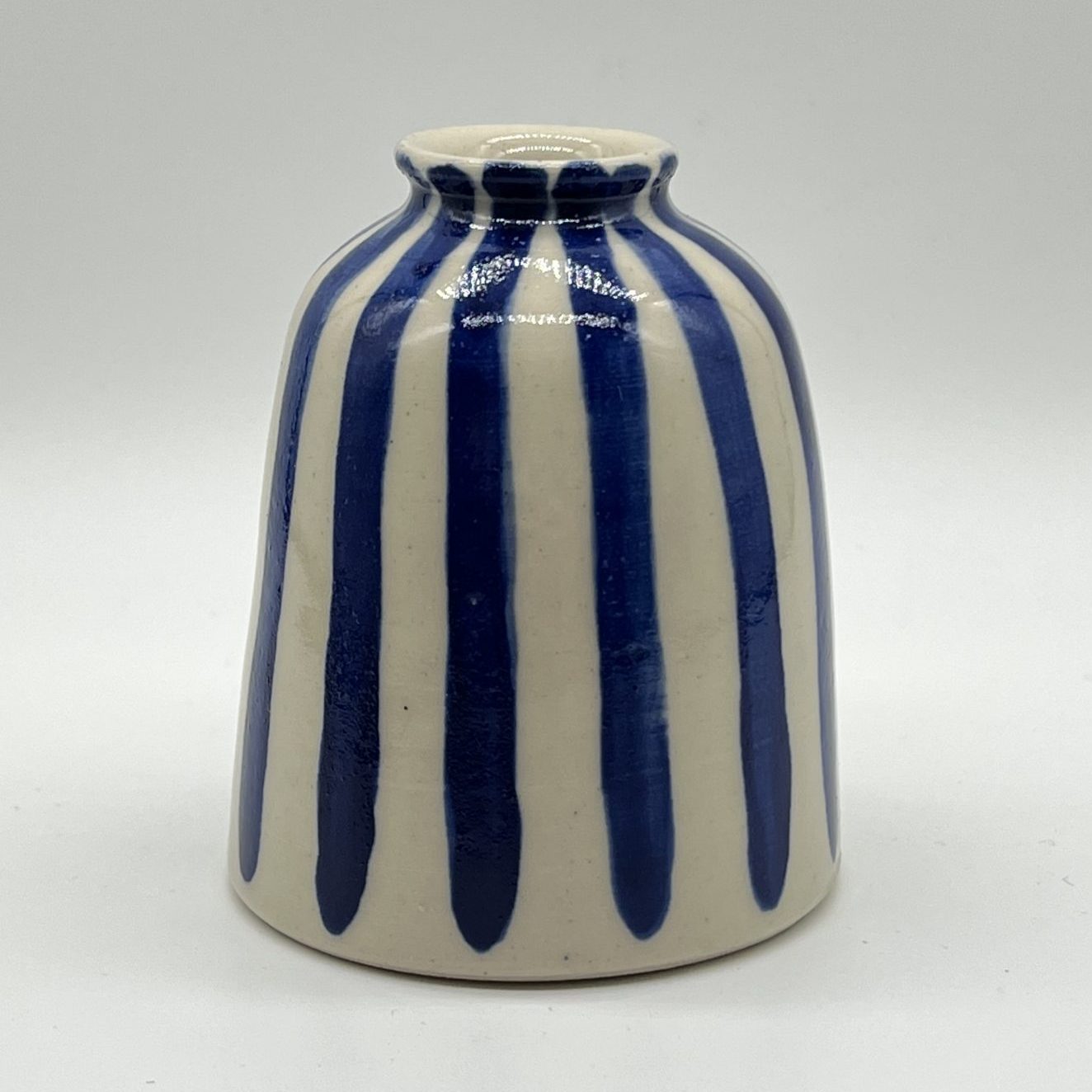 Bud Vase - Blue 1, ceramic vase by Lucy Bromilow