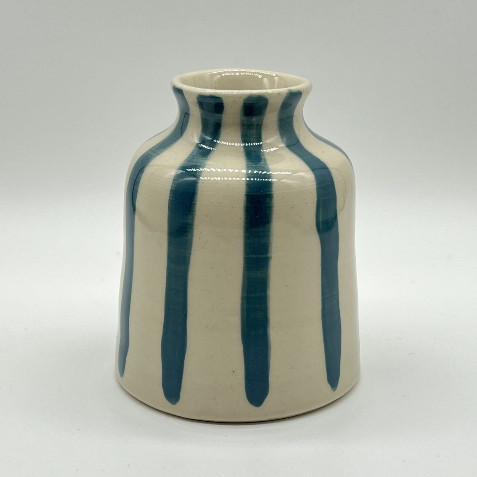 Bud Vase - Turquoise, ceramic vase by Lucy Bromilow