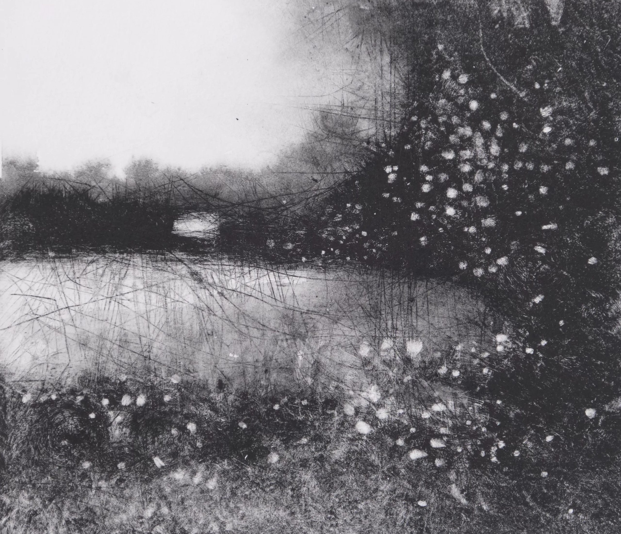 Lonely House III, 1/1 monoprint by David A Parfitt RI Lonely House III, 1/1 monoprint by David A Parfitt RI