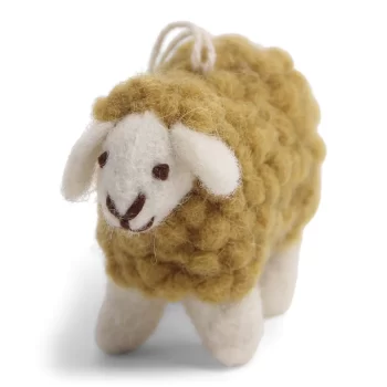 Sheep - Ochre, handmade felt gifts and homeware by Gry & Sif