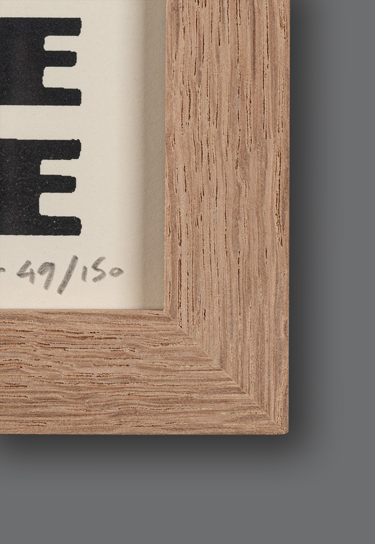 Framed detail of Brimham Rocks, limited edition of 150 by Paul Kelly