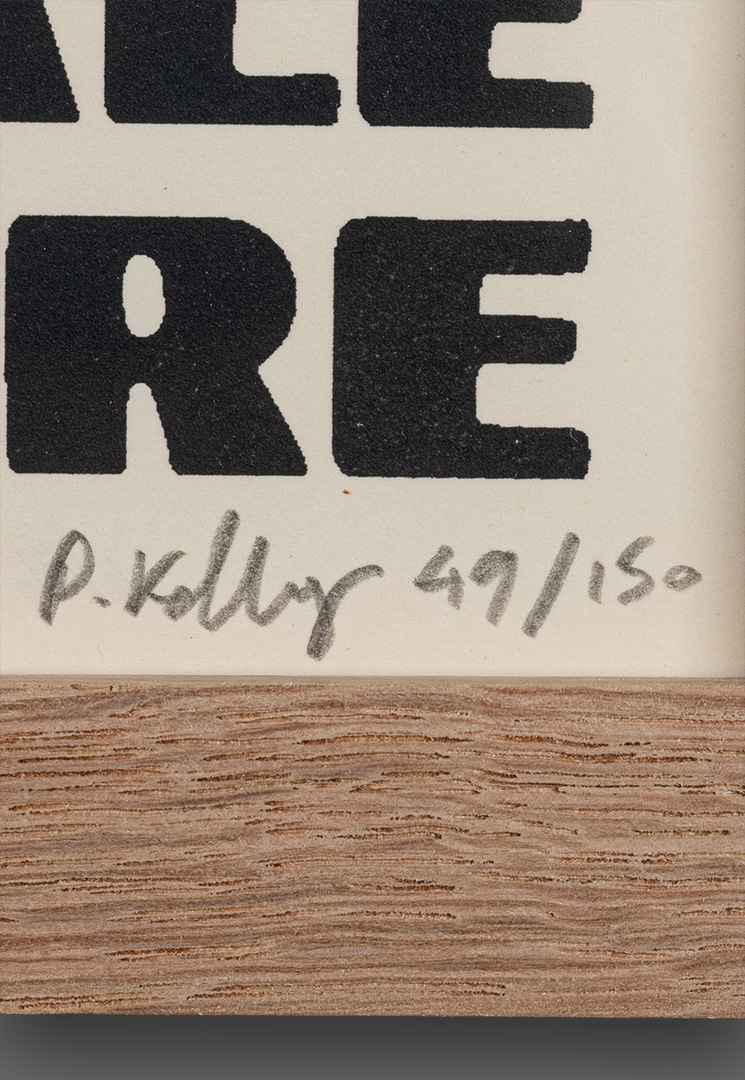 Signed detail of Brimham Rocks, limited edition of 150 by Paul Kelly