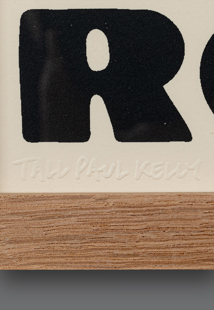 Signed detail 2 of Brimham Rocks, limited edition of 150 by Paul Kelly