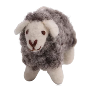Sheep - Grey, handmade felt gifts and homeware by Gry & Sif