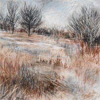 Silhouettes, pastel, charcoal and graphite by Janine Baldwin PS