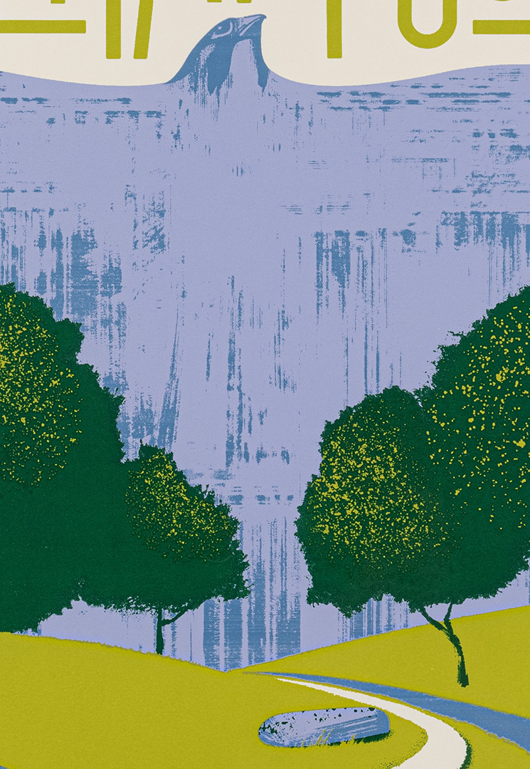 Detail of Malham Cove, limited edition of 200 by Paul Kelly