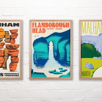 Yorkshire Prints - Set of 3, limited edition screen-prints by Paul Kelly