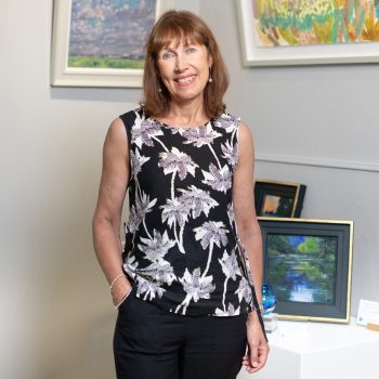 Photograph of Cathy Lewis, member of the Watermark Gallery team