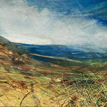 Looking Towards Rylstone Fell, Autumn, original painting by Katharine Holmes
