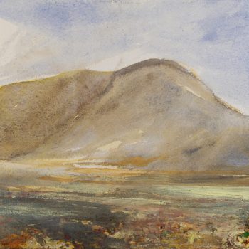 On the shores of Loch Kishorn, May, original painting by Katharine Holmes