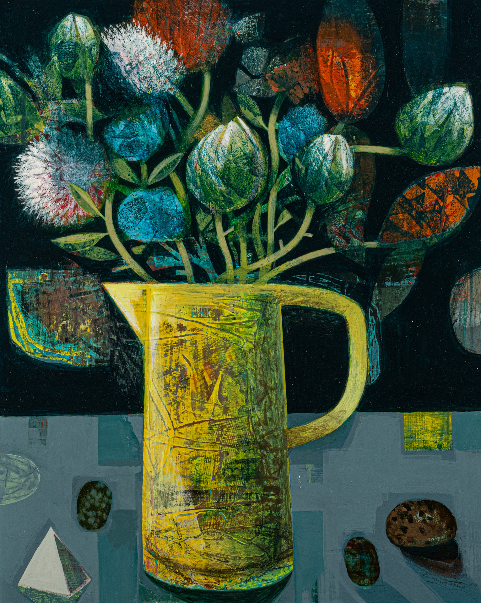 Flowerpiece One, original painting by Tom Wood