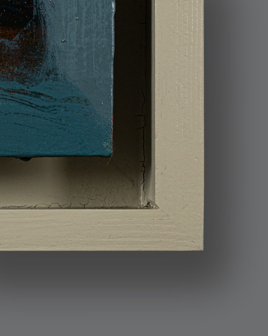 Framed detail of Flowerpiece One, original painting by Tom Wood