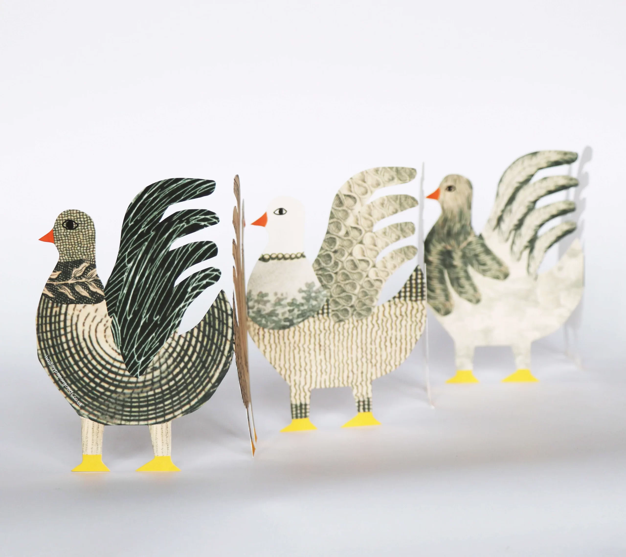 Chicken Concertina Card