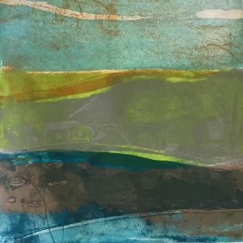 Morning Mist, etching by Louise Davies