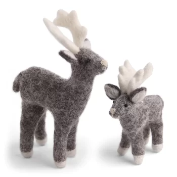 Mother and Baby Reindeer by Gry and Sif