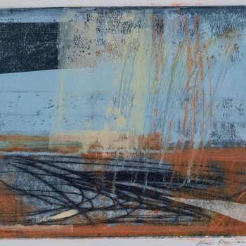 Storm IV, drypoint, carborundum, monoprint and collage on paper by Ruth Ander