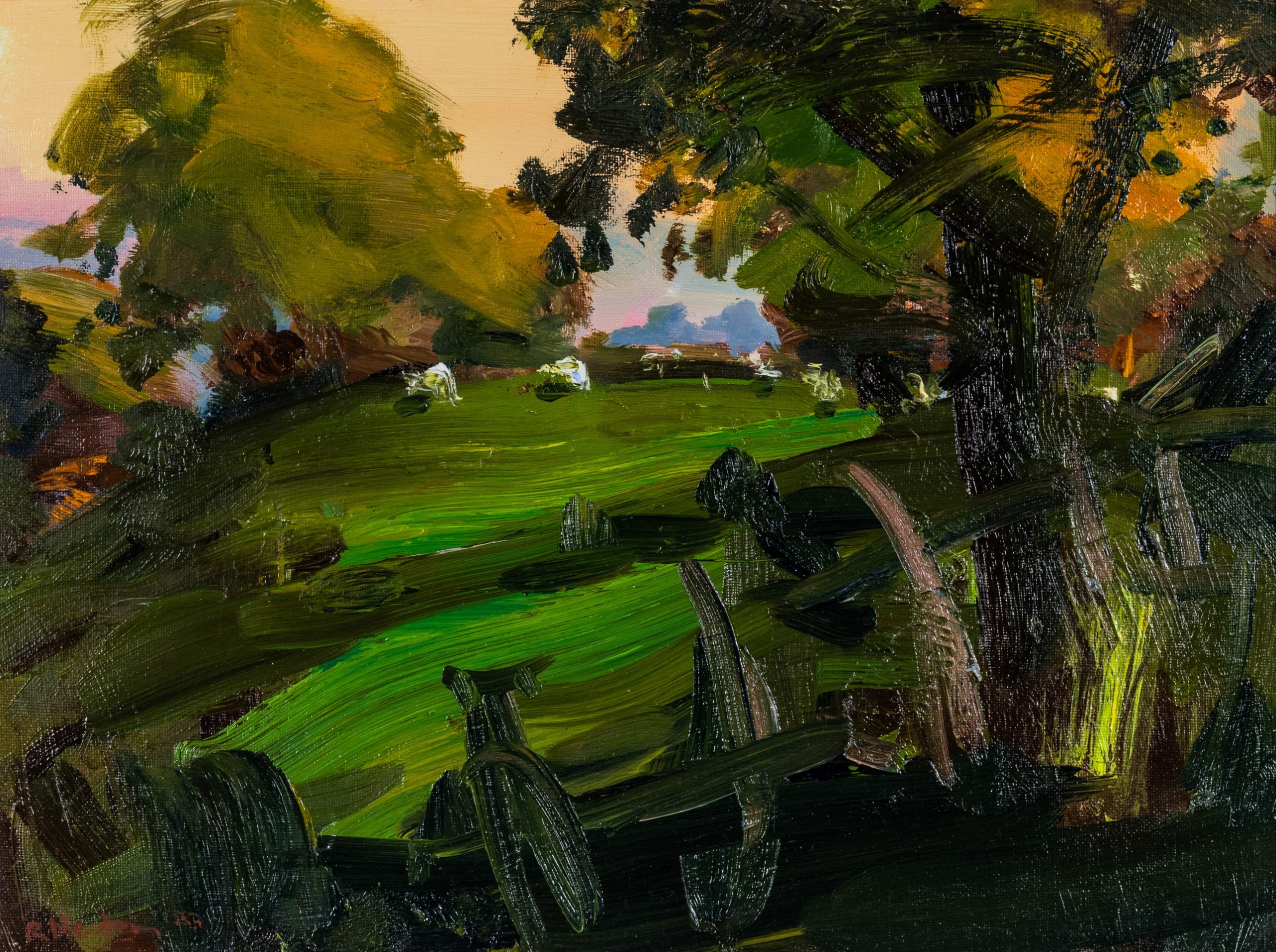 Top O' the Lonnen, original painting by Robert Newton