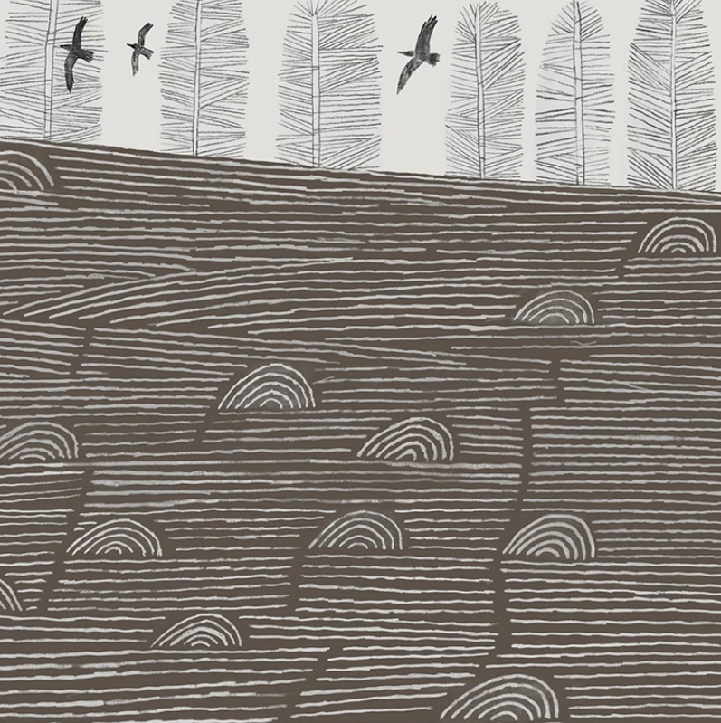 Frosty Landscape, card by Tjitske Kamphuis