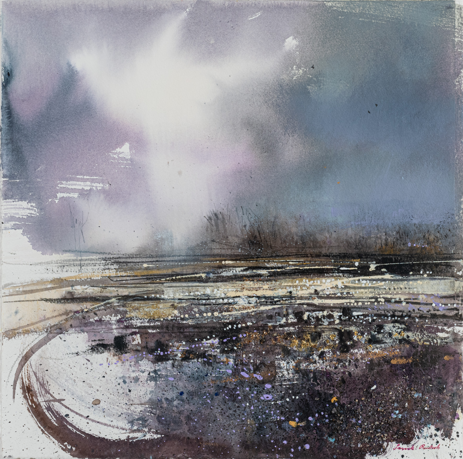 Gold in the Dark I, original painting by Pascale Rentsch RSW