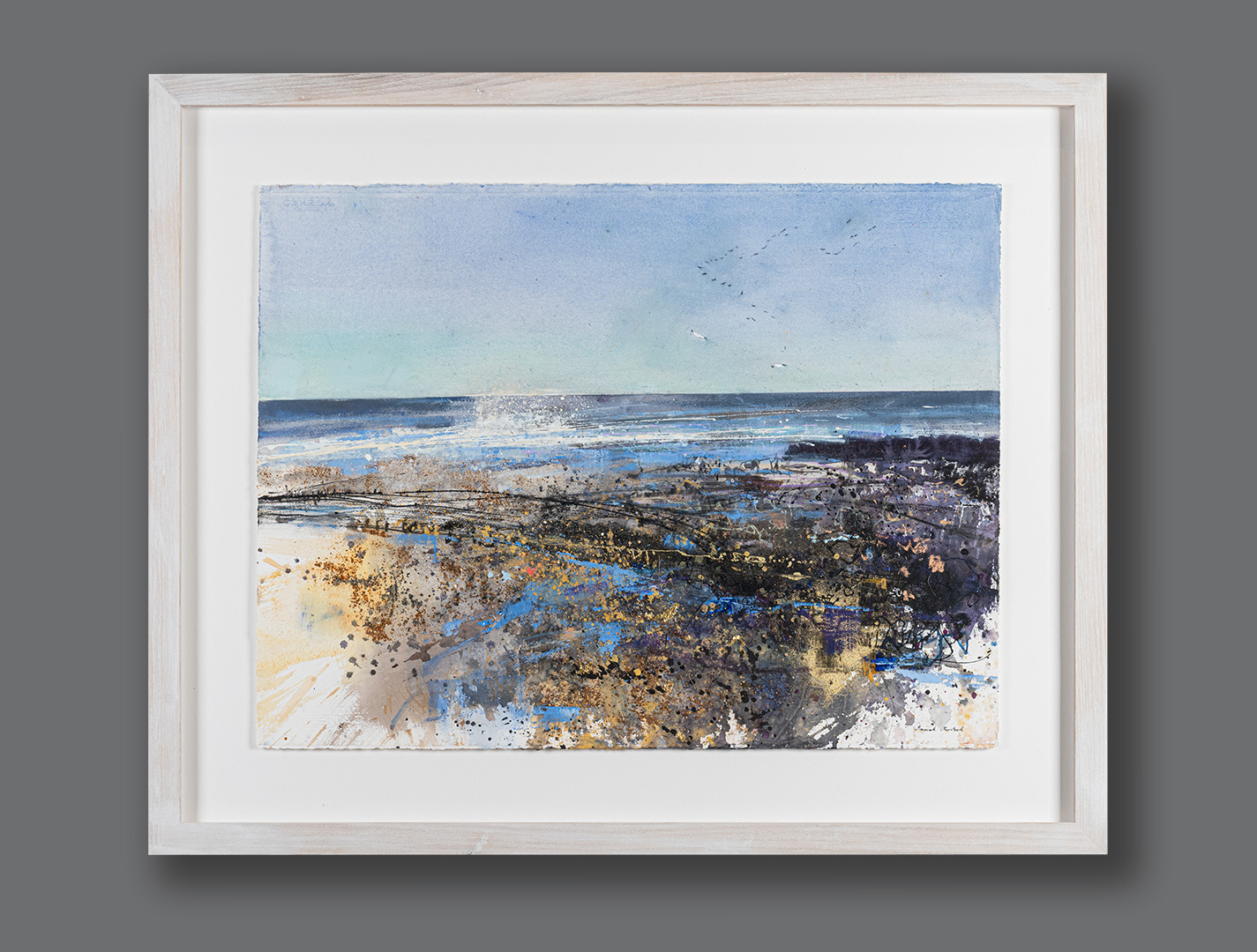 Windswept, original painting by Pascale Rentsch RSW, framed