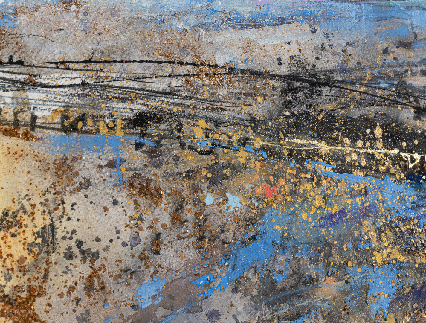 Detail of Windswept, original painting by Pascale Rentsch RSW