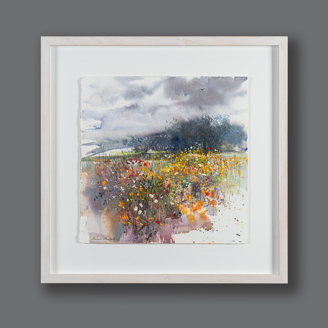 Wildflowers, original painting by Pascal Rentsch RSW, framed