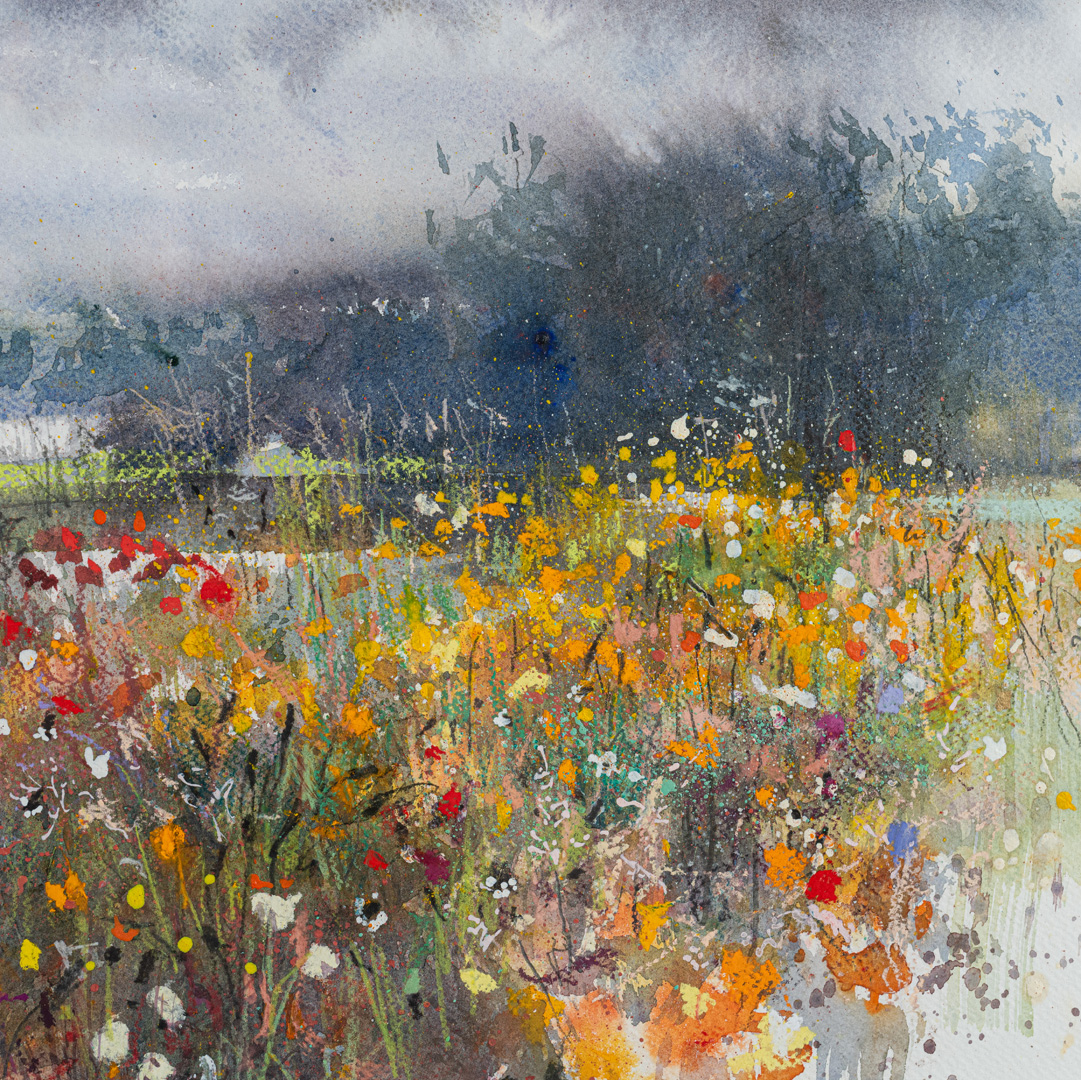 Detail of Wildflowers, original painting by Pascal Rentsch RSW