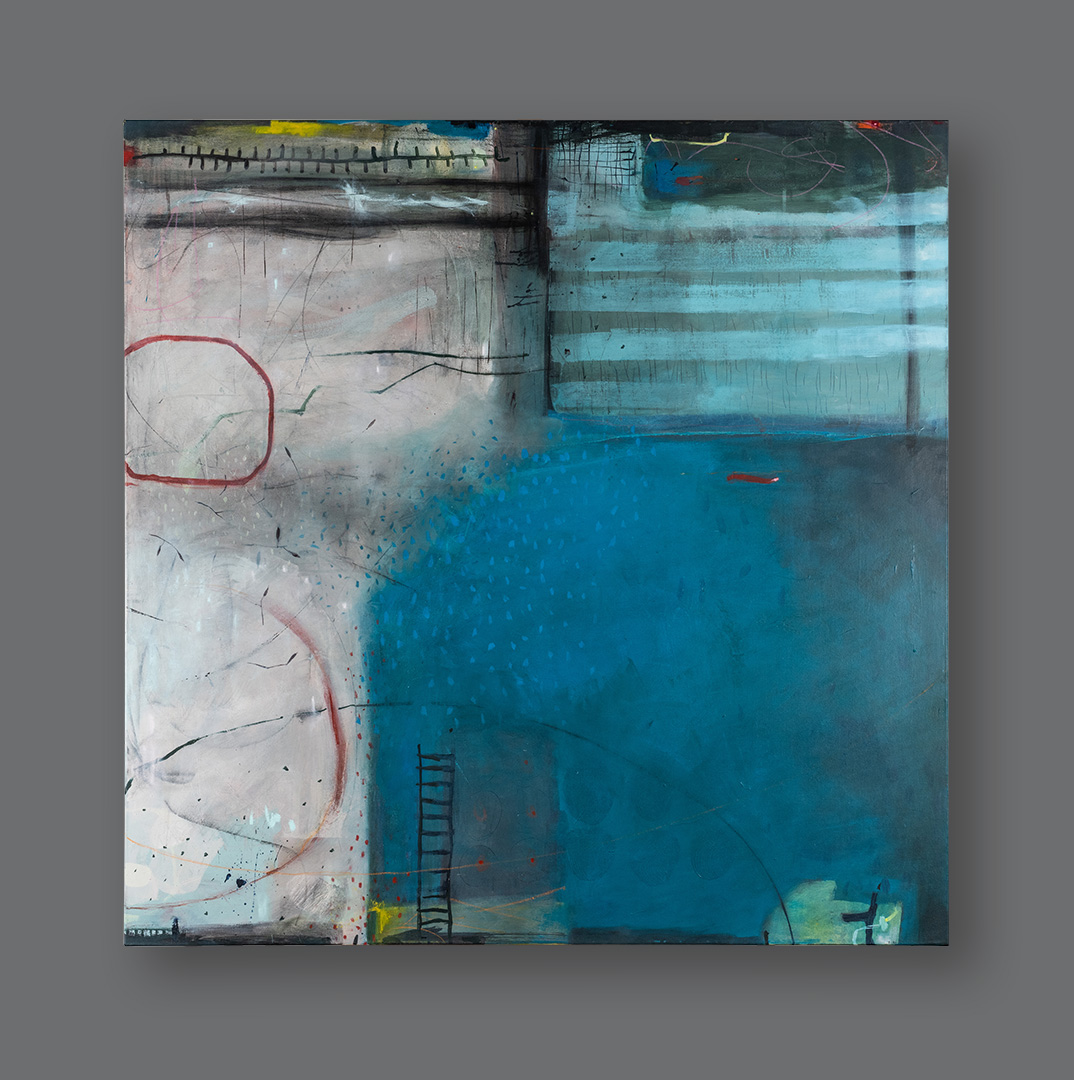 Recalling the Blue, original painting by Shirley Vauvelle, 2