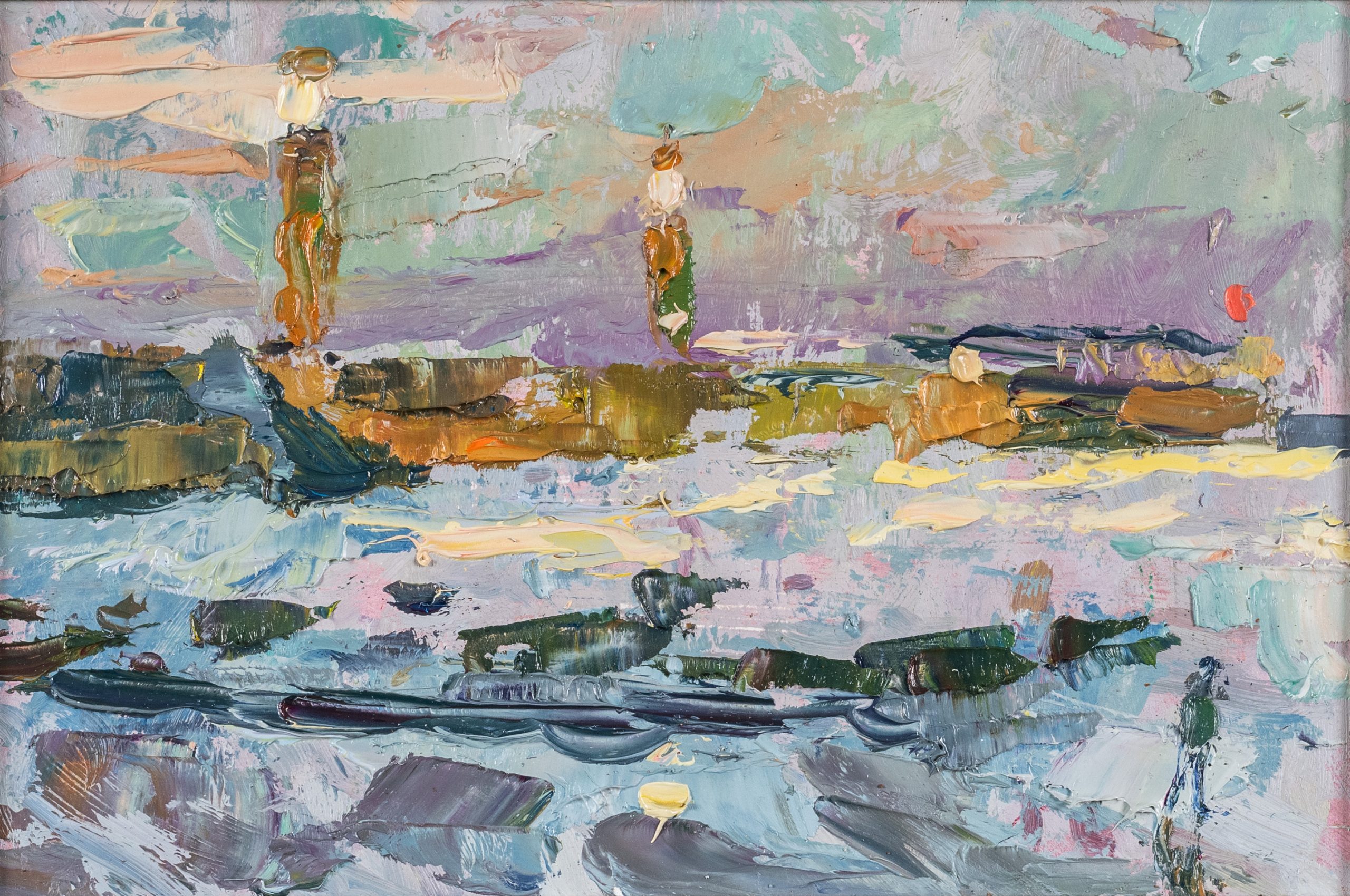 Early Morning Whitby, original painting by Andrew Farmer ROI