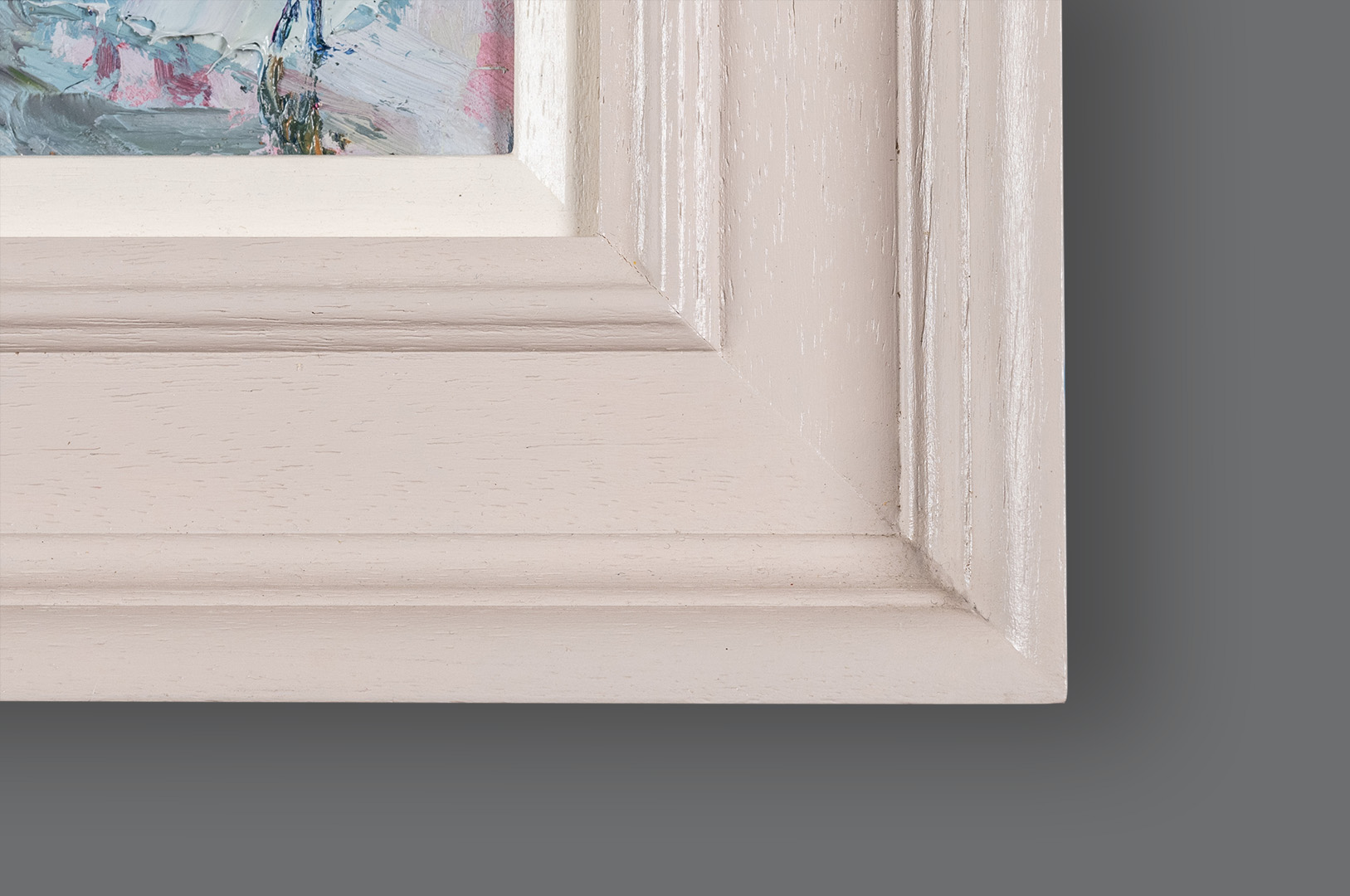 Framed detail of Early Morning Whitby, original painting by Andrew Farmer ROI