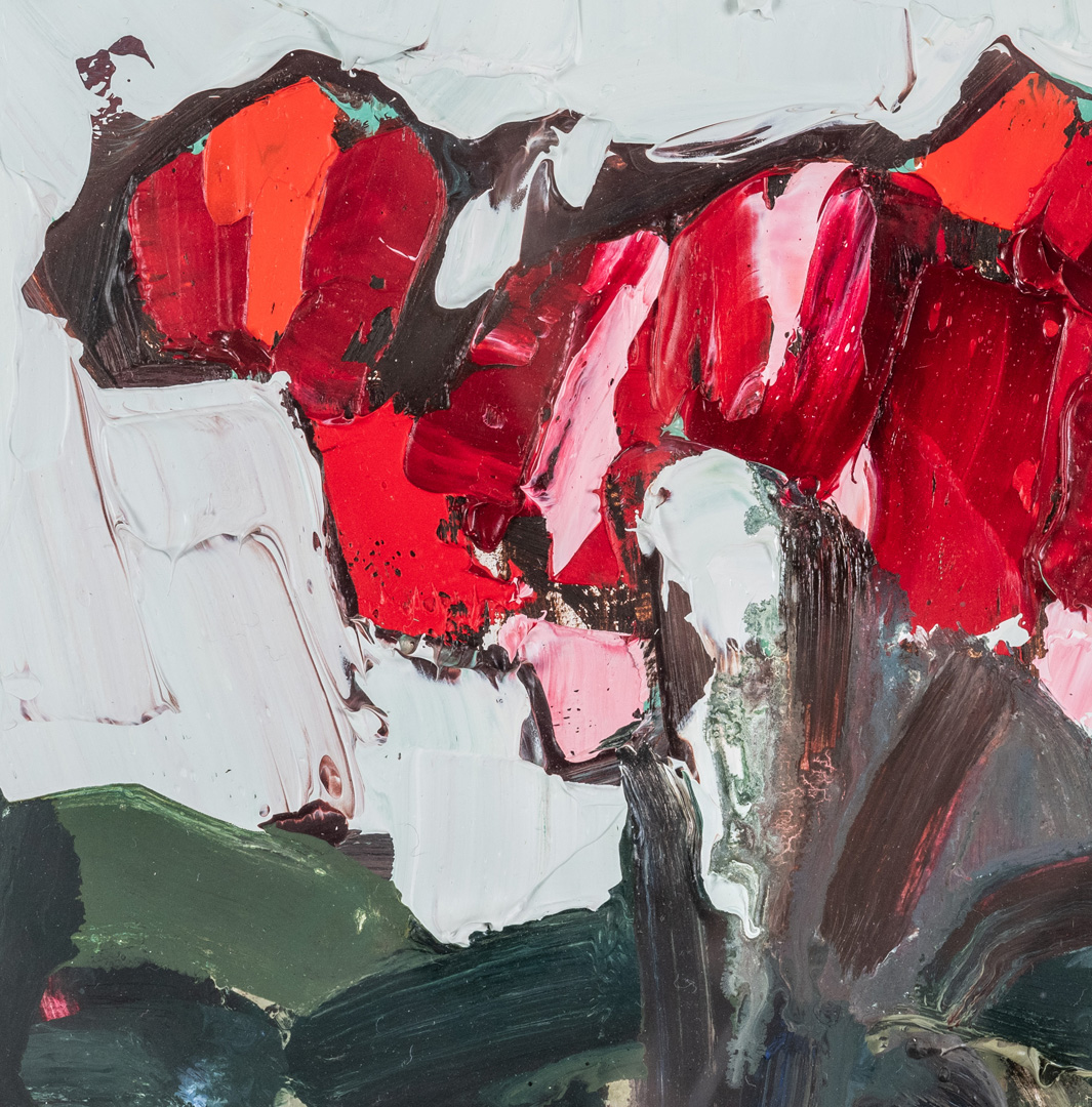 Detail of Cyclamen, original painting by Mhairi McGregor Detail of Cyclamen, original painting by Mhairi McGregor